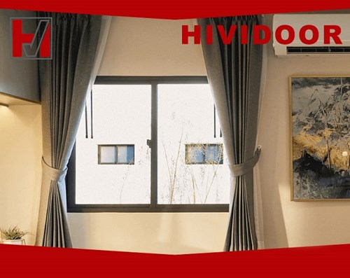 Cửa sổ lùa 2 cánh thích hợp cho thiết kế phòng khách nhỏ gọn