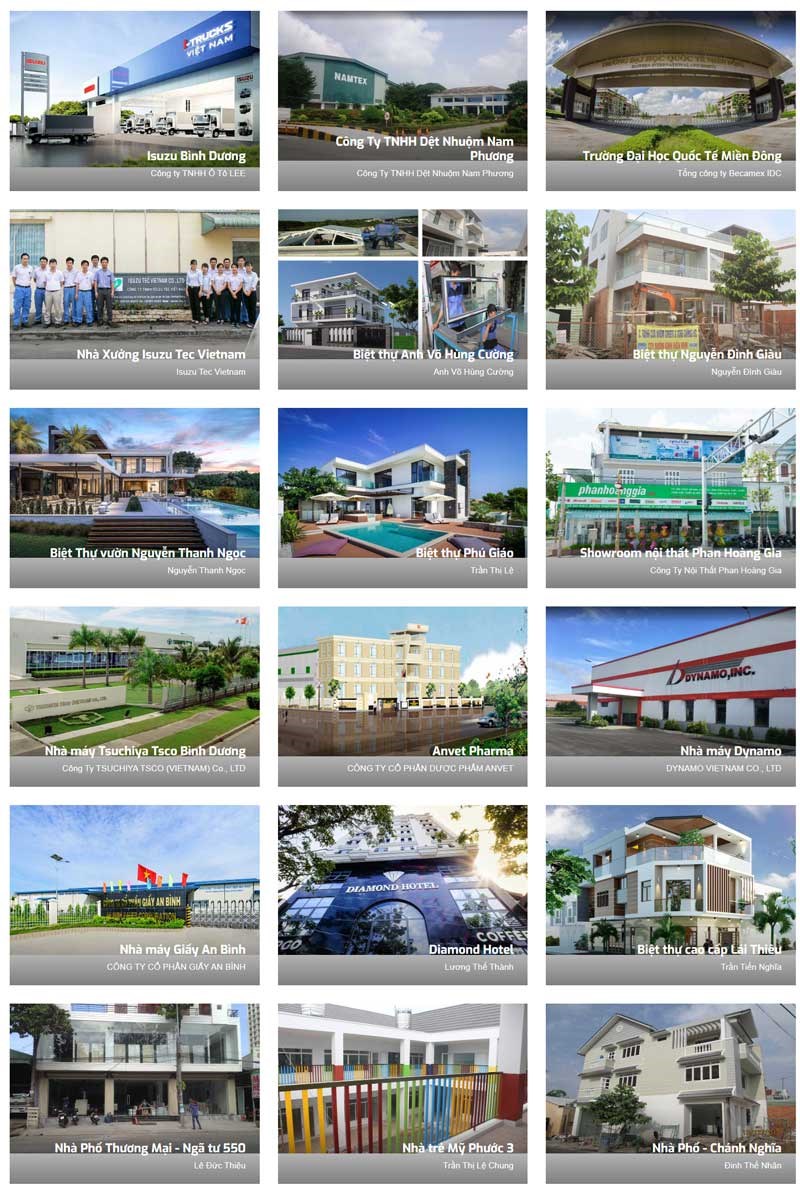 Du An cua nhom Xingfa Hien Vinh thu hien tai Binh Duong