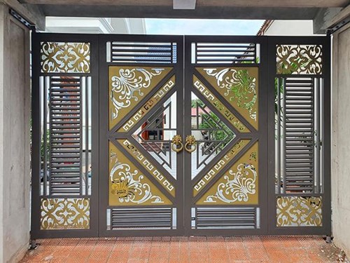 Các mẫu cửa cổng sắt có độ bền cao, chống chịu tốt