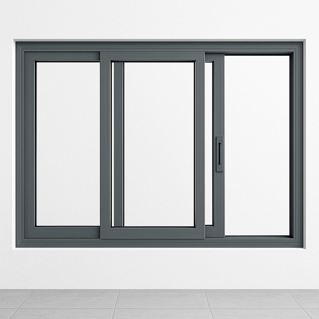 Cửa sổ mở lùa - 3 cánh - Hệ A72