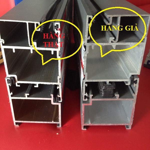 Lỗi nhôm Xingfa thật giả