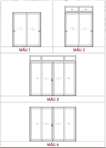 Một số mẫu cửa lùa Xingfa được ưa chuộng nhất hiện nay