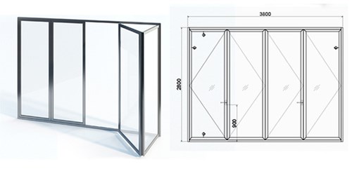 Cửa kính cường lực mở lùa là sự kết hợp của khung cửa, kính cường lực và các phụ kiện