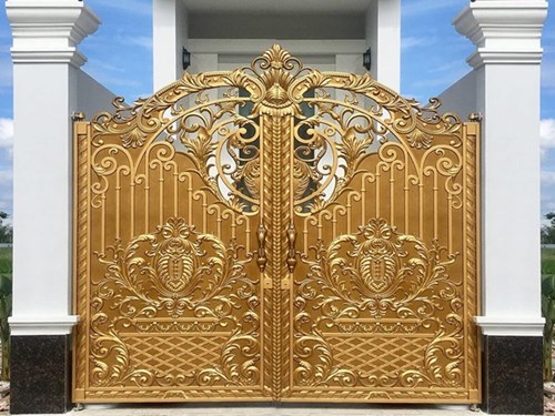 Cổng nhôm đúc Hoa lá tây sẽ giúp ngôi nhà của bạn nâng tầm giá trị