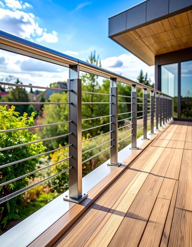 Lan can nhôm Xingfa dạng nan ngang