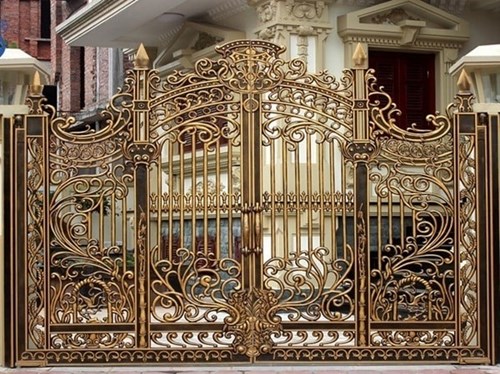 Mẫu cổng nhôm đúc độc đáo, ấn tượng