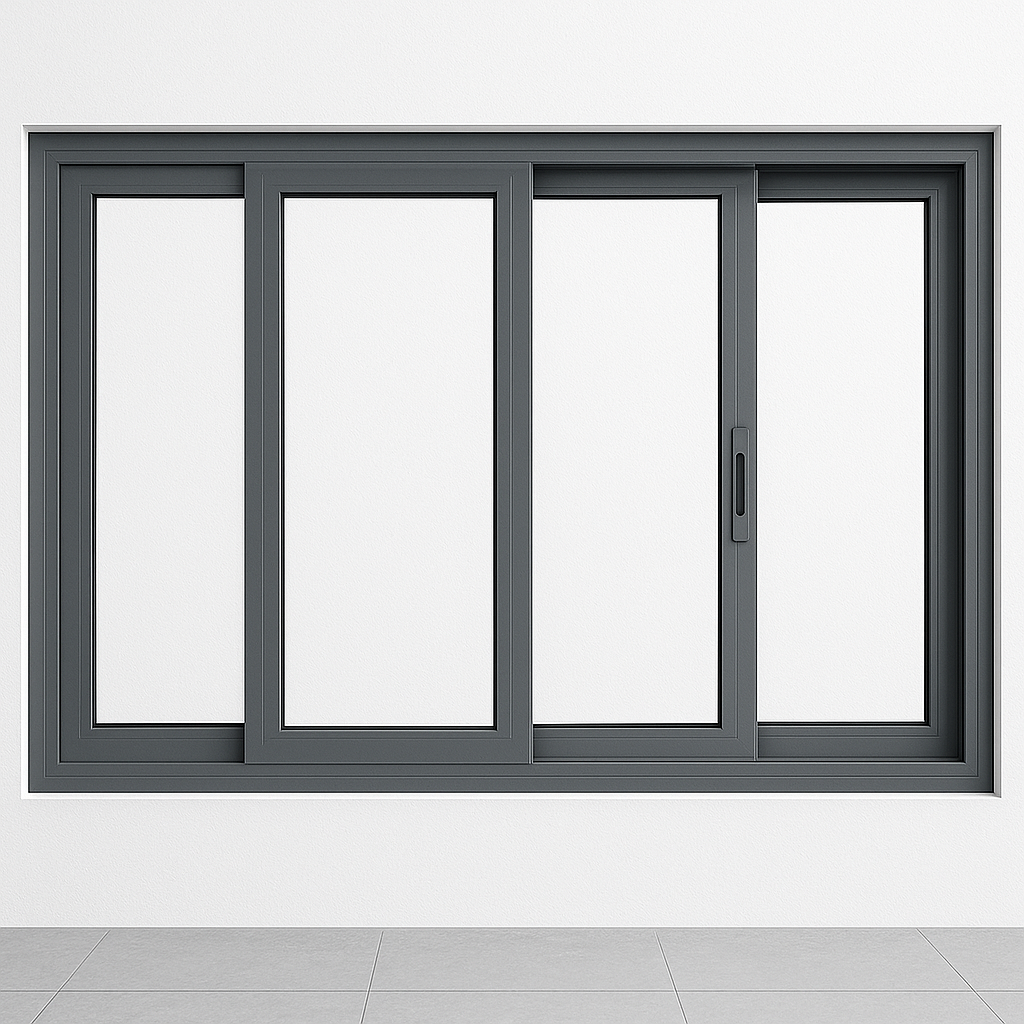 Cửa sổ mở lùa - 4 cánh - Hệ A72