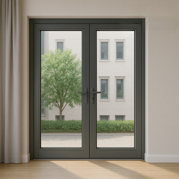 Cửa đi mở quay - 2 cánh - Hệ R70