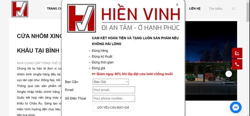 Công ty thiết kế thi công Nhôm kính Hiền Vinh uy tín về chất lượng, giá tốt