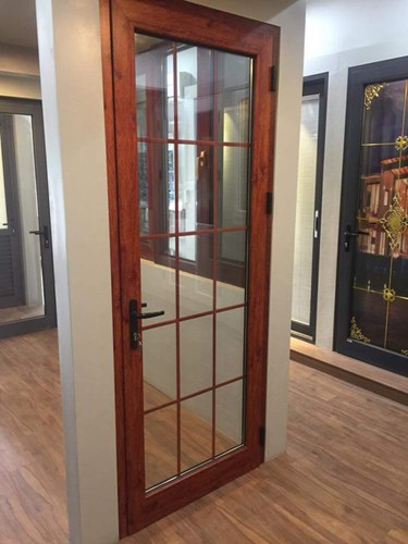 Cửa nhôm giả gỗ 1 cánh