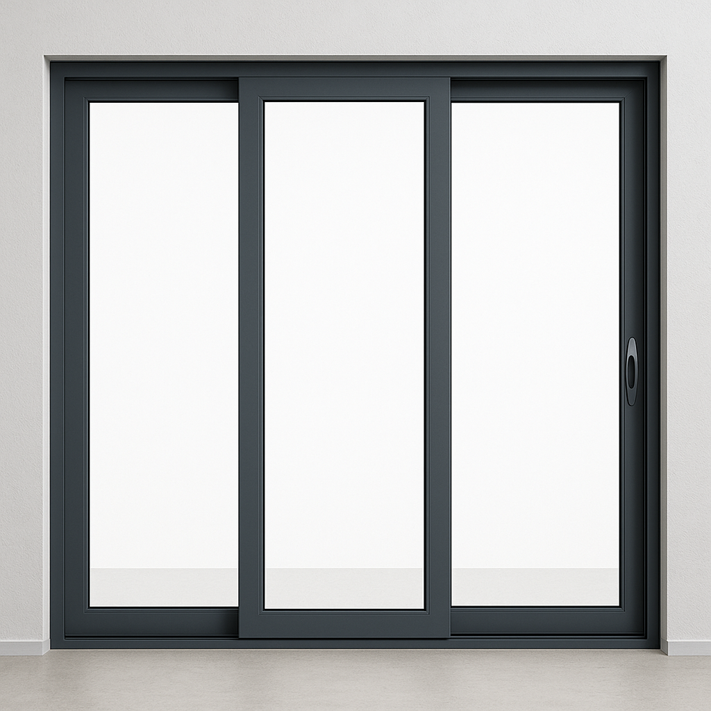 Cửa đi mở lùa - 3 cánh - Hệ A115