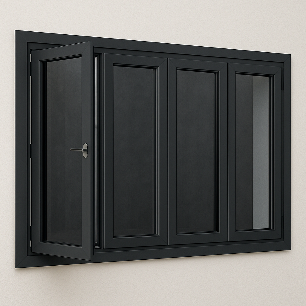 Cửa sổ mở quay -  4 cánh - Hệ R65 PLUS