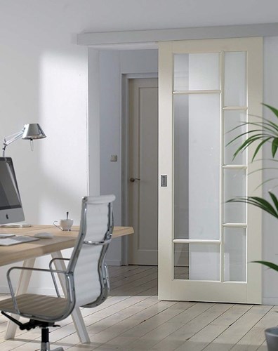 Mẫu cửa lùa 1 cánh nhôm Xingfa